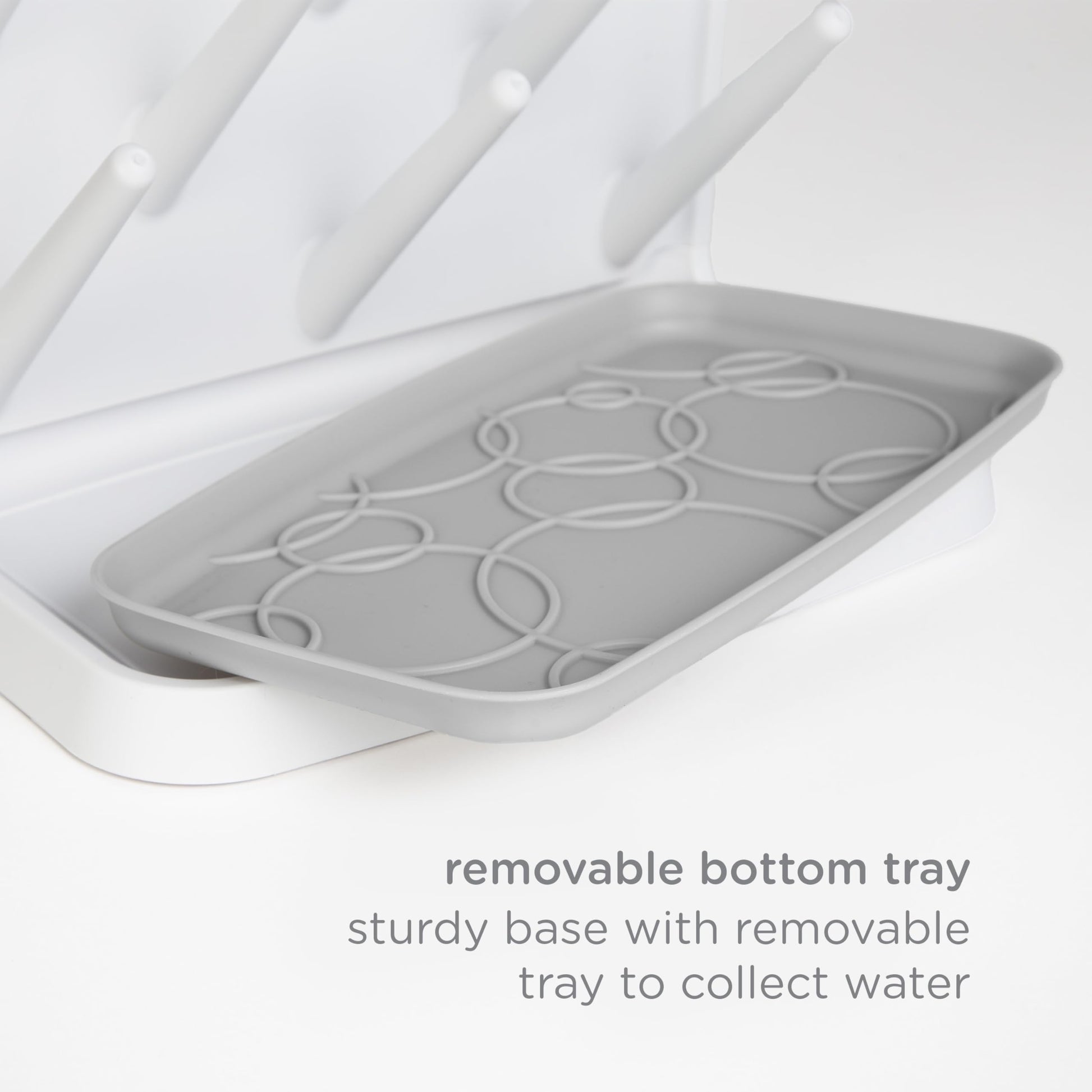 Ubbi Vertical Baby Bottle Drying Rack, Space Saving Countertop Bottle Dryer
