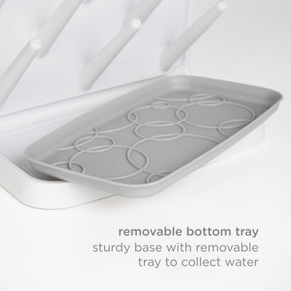 Ubbi Vertical Baby Bottle Drying Rack, Space Saving Countertop Bottle Dryer