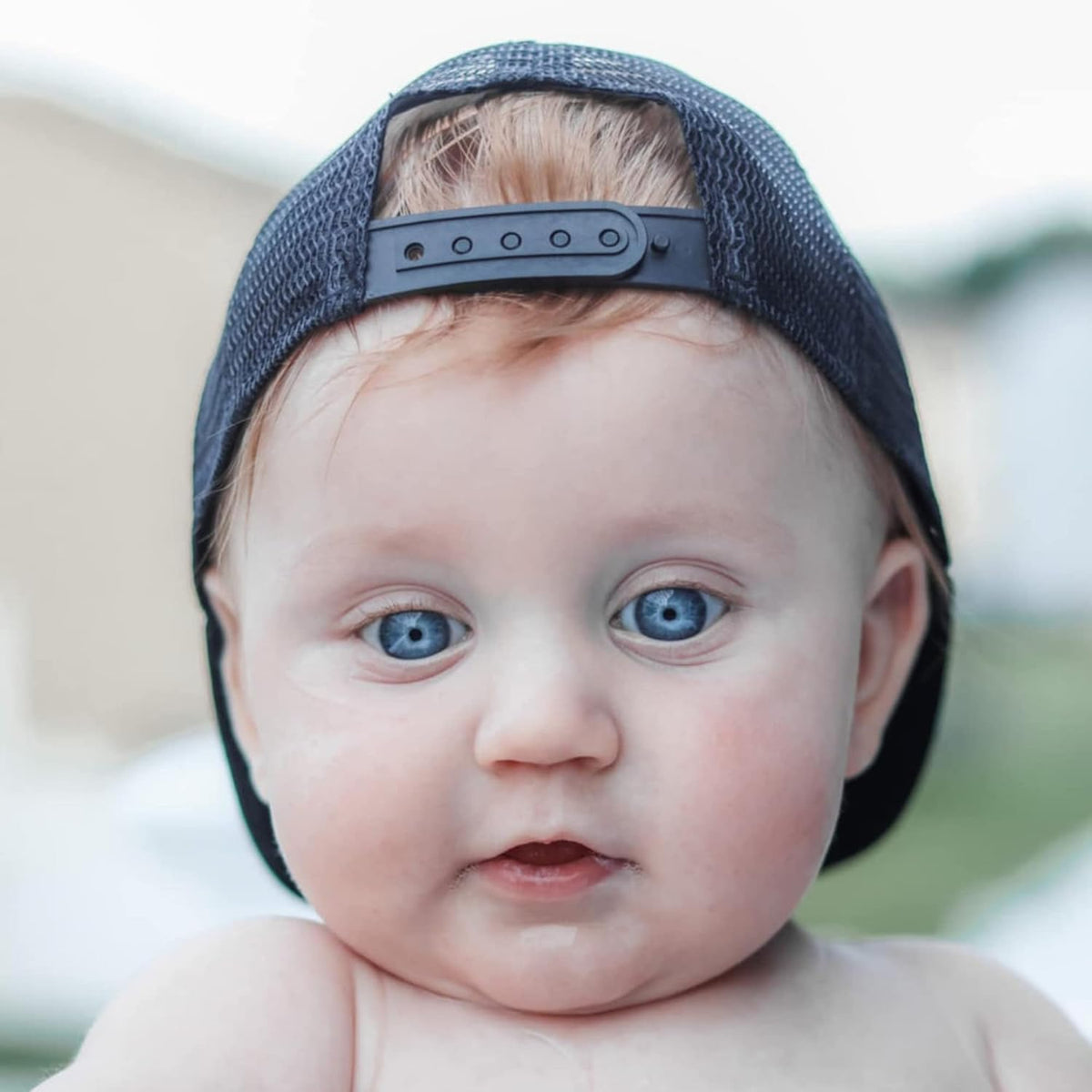 Baby Hats - Baseball Hat, Newborn Youth Flat Brim Mesh Trucker Surf Skate Bubba Bro Fitted Beach