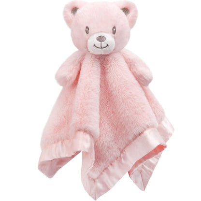 Baby Bear Security Blanket Soft Minky Baby Lovey Animal Plush Blanket Unisex Lovie Gift for