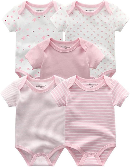 Kiddiezoom Unisex Newborn Baby Short-Sleeve Bodysuit Baby Layette Essentials Giftset Clothing Set