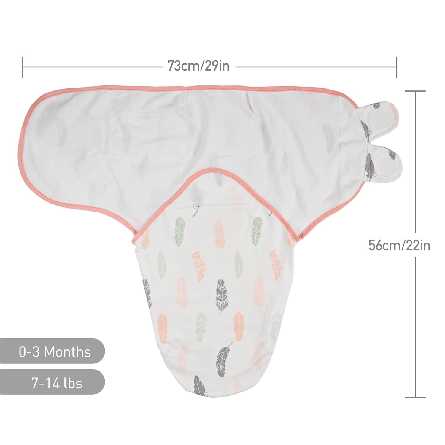 Organic Baby Swaddle Sleep Sacks, 3-Pack Swaddles for Newborns Baby Essentials, Infant 0-3 Months