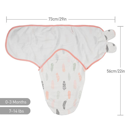 Organic Baby Swaddle Sleep Sacks, 3-Pack Swaddles for Newborns Baby Essentials, Infant 0-3 Months