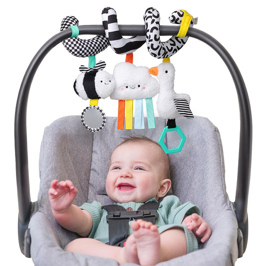 Itzy Ritzy Spiral Car Seat & Stroller Activity Toy - Stroller & Car Seat Toys for Ages 0 Months and