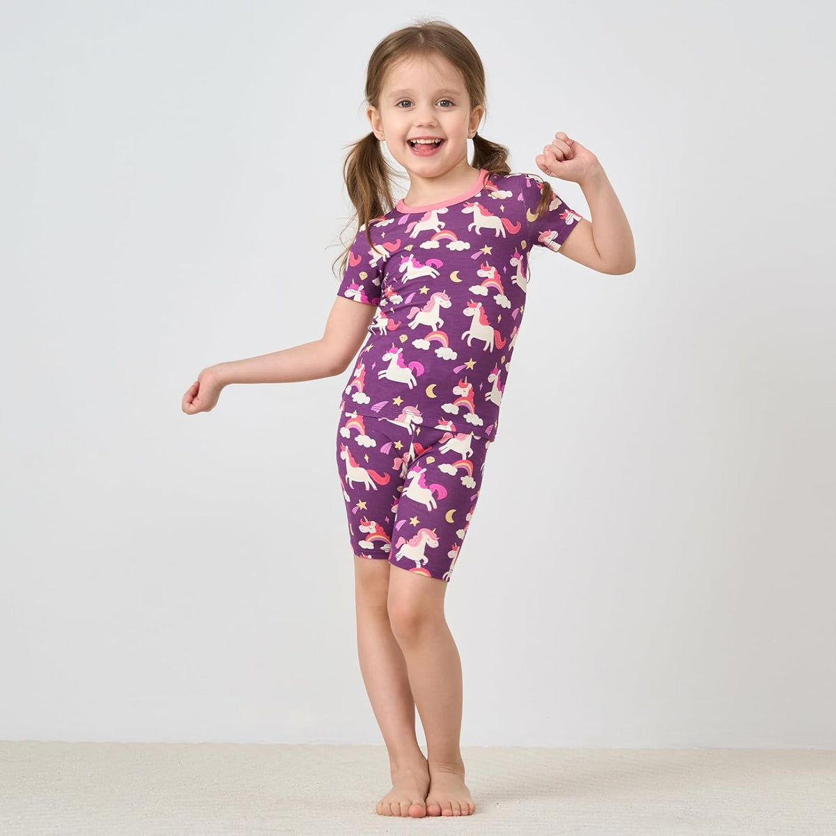 pureborn Baby Toddler Kids Viscose from Bamboo Pajamas Set Pjs 2pcs 18M-8Y