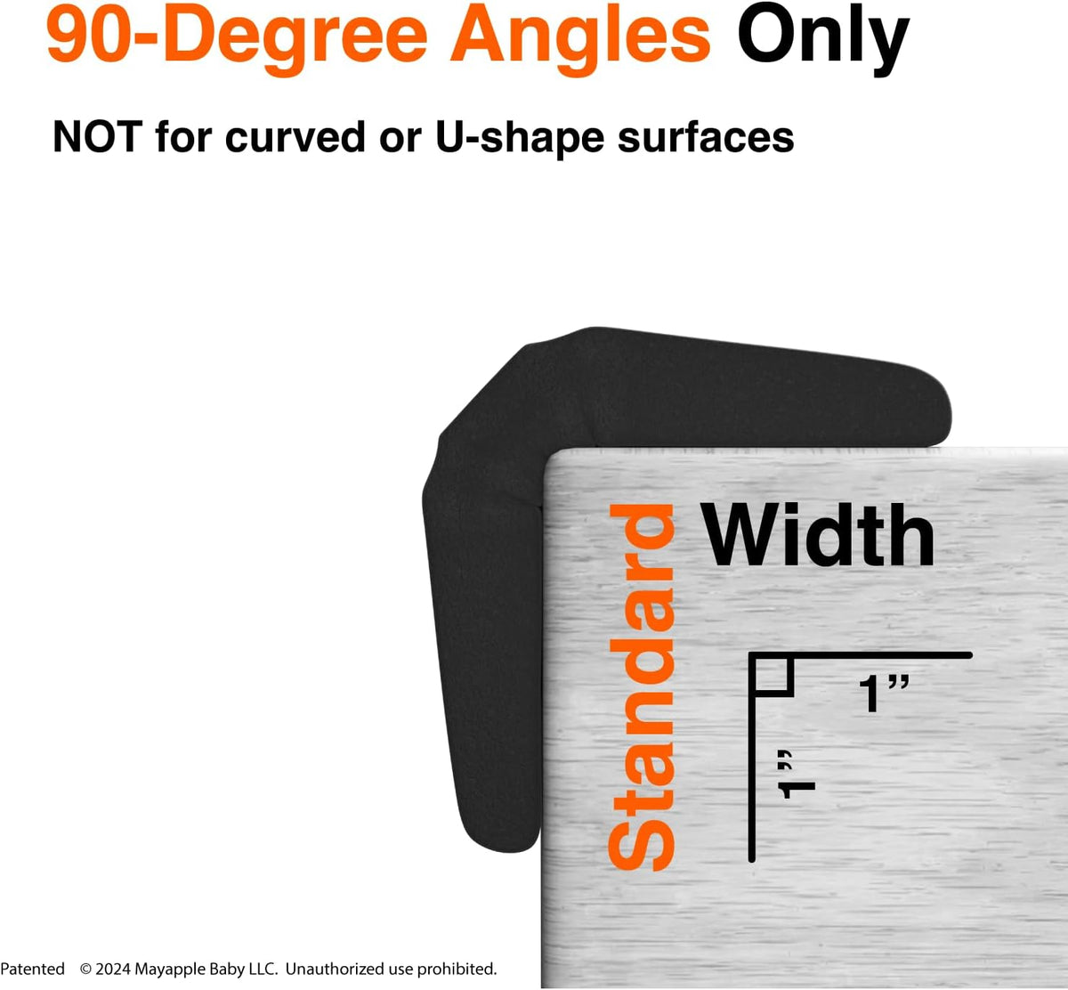 Roving Cove PreFit (Classic) Furniture Edge Corner Protector (Standard 15ft Edge 4 Corners), Baby