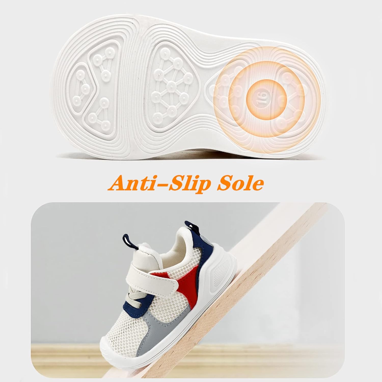 Baby Boy Girl Shoes Infant Non Slip Sneakers Breathable Lightweight Toddler First Walking Shoes 6