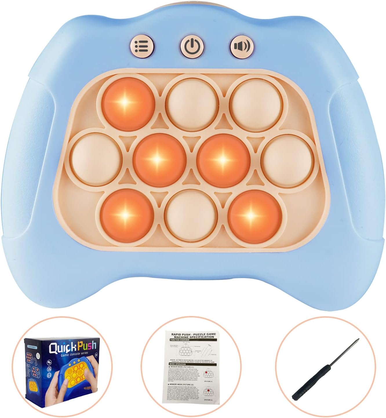 Pop The Target! Handheld Speed Pushing Game Machine: A Fun Multiplayer Game for Family. Fidget Game
