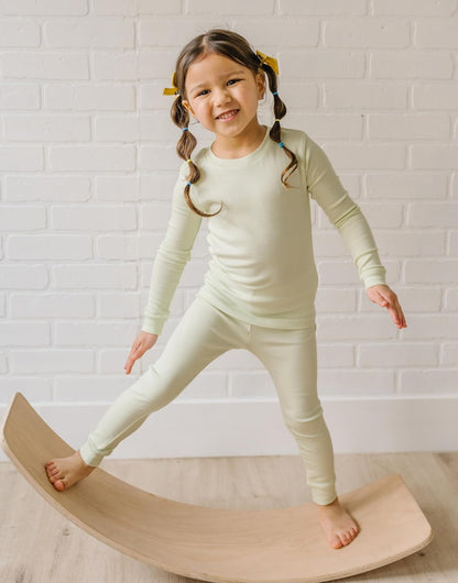 moimoln 6M-8Y Modal Cotton Solid Soft Breathable Baby Toddler Boys Girls Snug fit Pjs Long Sleeve