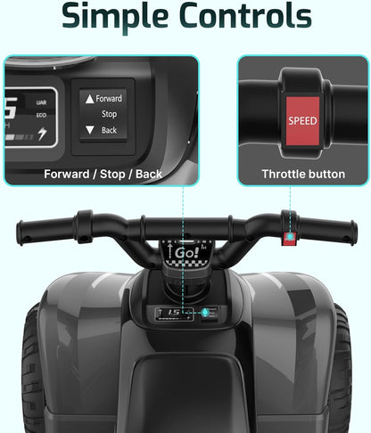 Gotrax RT1 Ride on Toys for Toddlers 1.5-3, Safe 12V Lead-acid Battery up to 80 Minutes