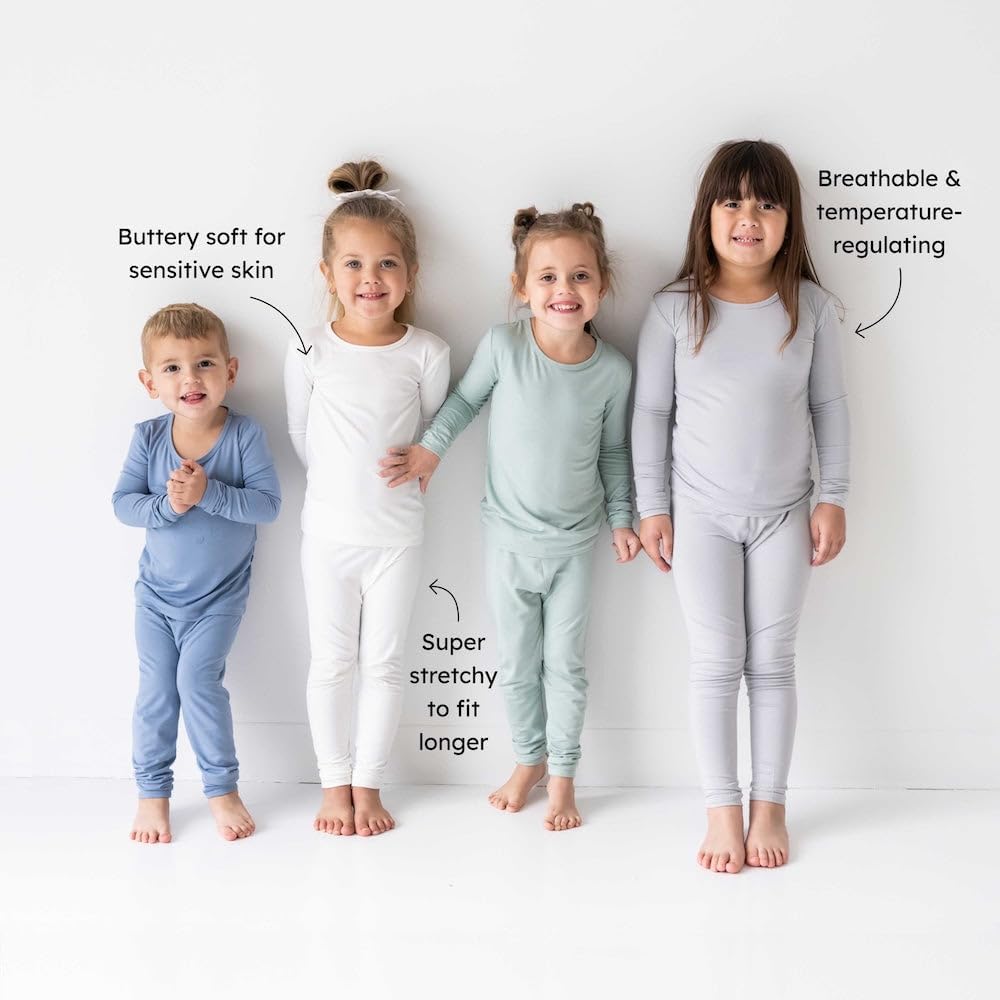 KYTE BABY Toddler Pajama Set - Pjs for Toddlers Made of Soft Bamboo Rayon Material