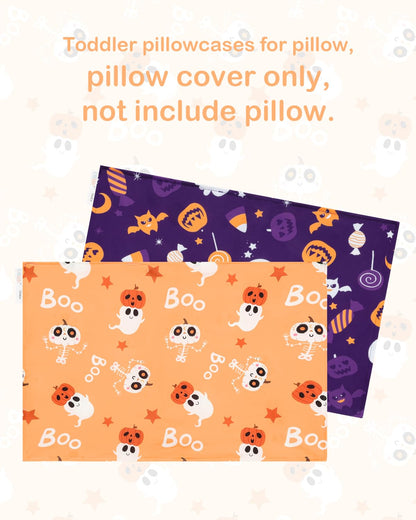 ALVABABY Toddler Pillowcases Stretchy Soft Kids Pillow Cover 2 Pack Fit 13"x 18" or 12"x16"