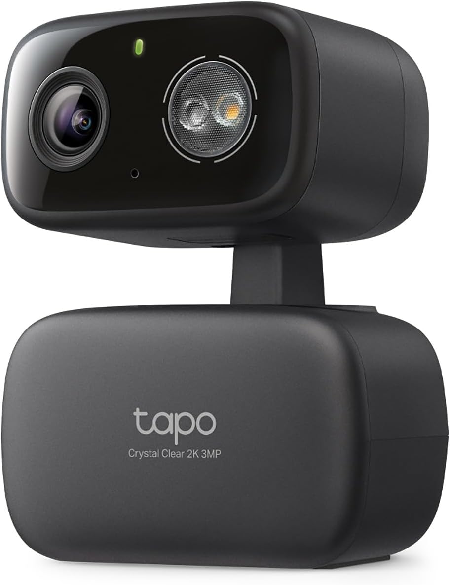 Tapo 2K 3MP Pan/Tilt Indoor/Outdoor Security Camera, Free Person/Baby Cry Detect & Motion Track