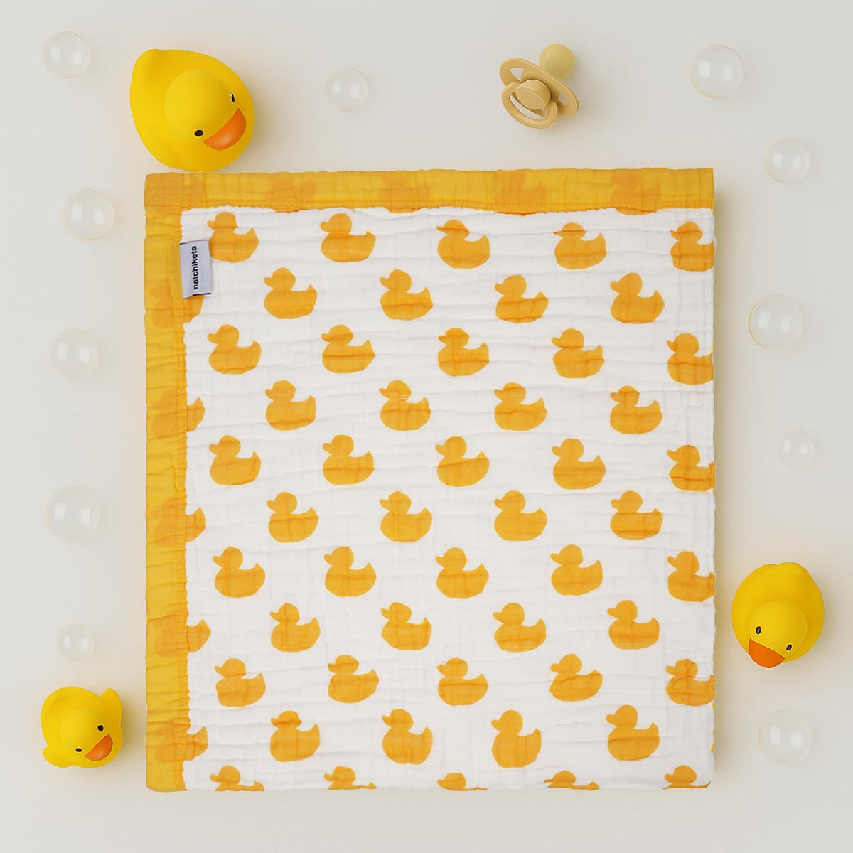 Organic Cotton Muslin Baby Blanket for Boys and Girls - Luxurious Soft Toddler Quilt for Swaddling