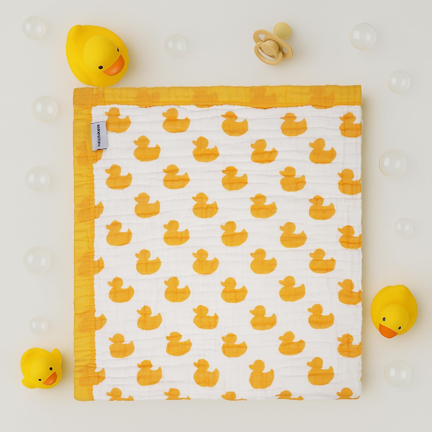 Organic Cotton Muslin Baby Blanket for Boys and Girls - Luxurious Soft Toddler Quilt for Swaddling
