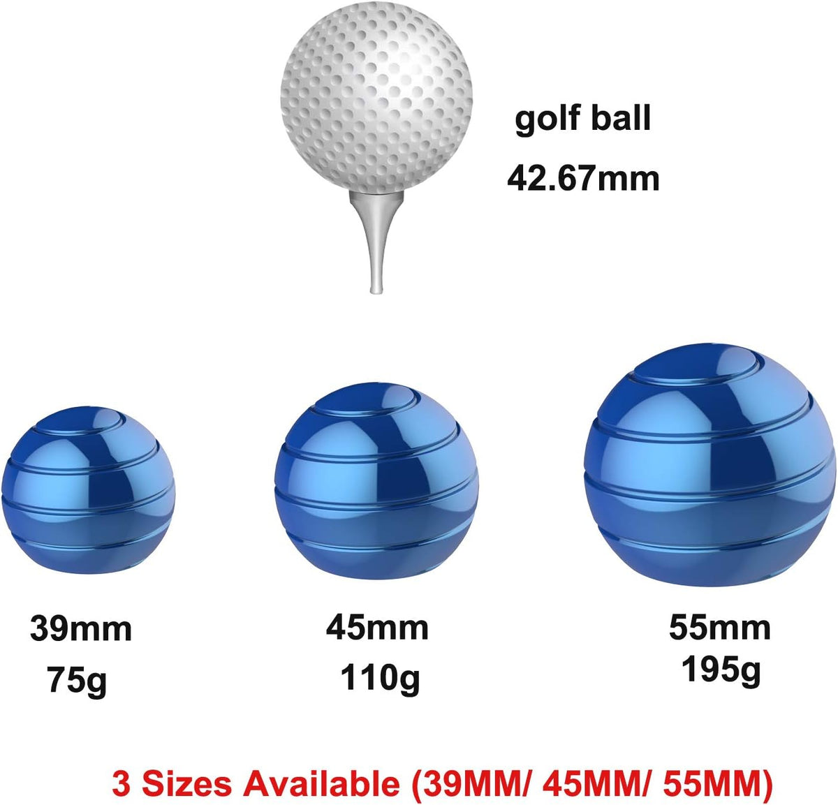 Kinetic Desk Spinning Toy, 1.54'' Kinetic Desktop Toy Ball for Anxiety ADHD, Optical Illusion