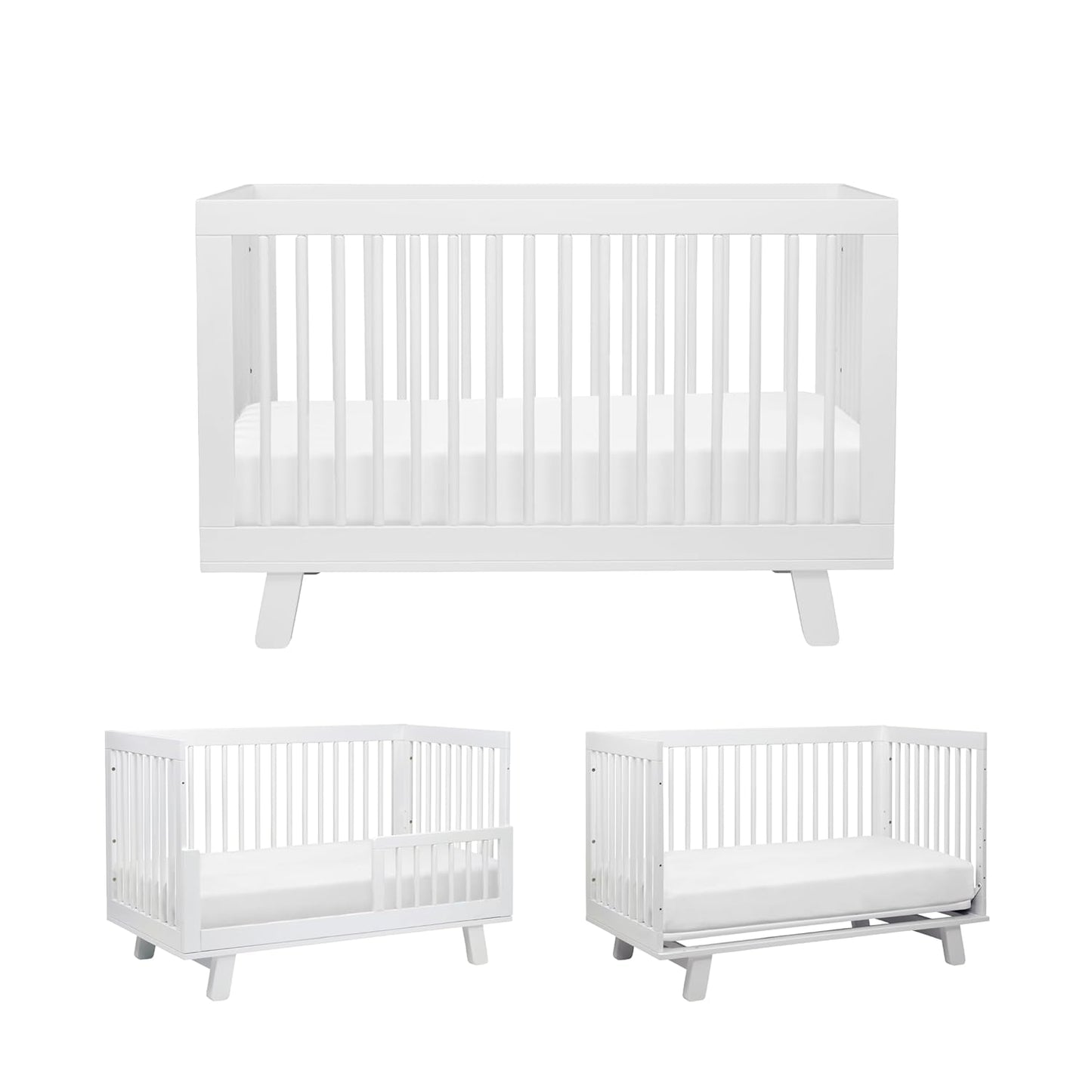 Babyletto Hudson 3-in-1 Convertible Baby Crib with Toddler Bed & Daybed Conversion - Easy to