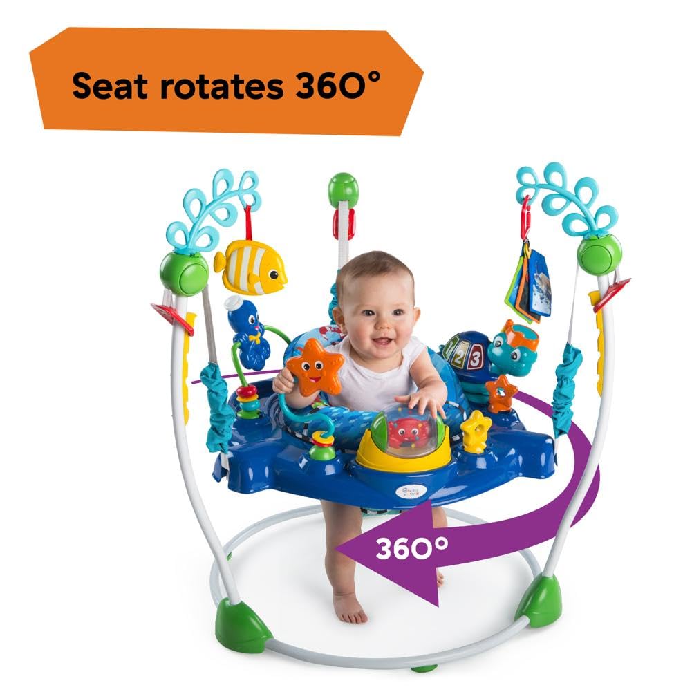 Baby Einstein Neptune's Ocean Discovery Activity Baby Jumper Activity Center, Ages 6 Months +, Max