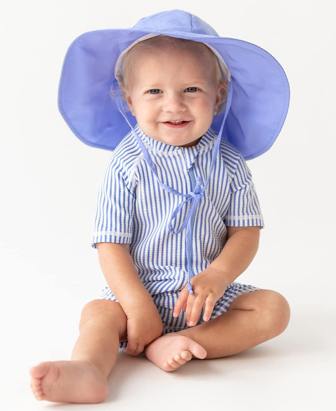 RUGGEDBUTTS Baby/Toddler Boy Swimsuit, One Piece Zipper Rash Guard Sunsuit with UPF 50+ Sun