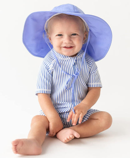 RUGGEDBUTTS Baby/Toddler Boy Swimsuit, One Piece Zipper Rash Guard Sunsuit with UPF 50+ Sun