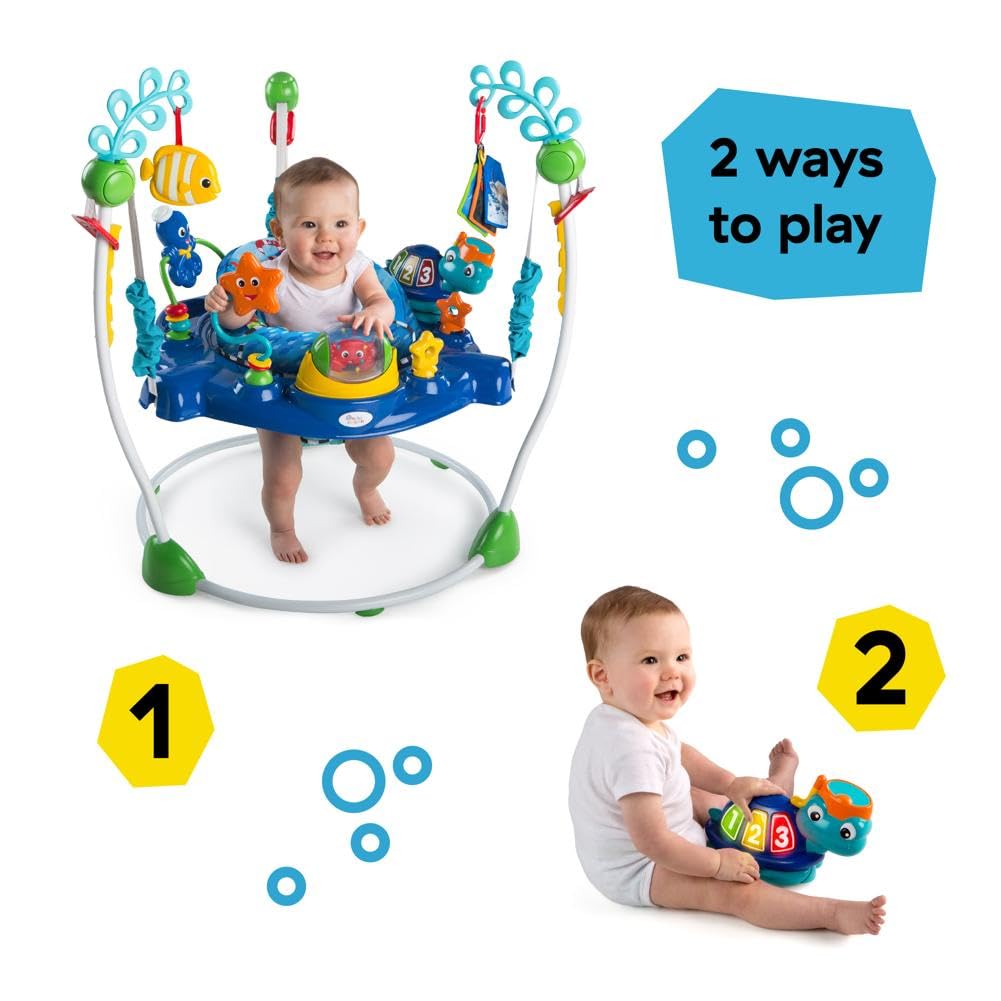 Baby Einstein Neptune's Ocean Discovery Activity Baby Jumper Activity Center, Ages 6 Months +, Max