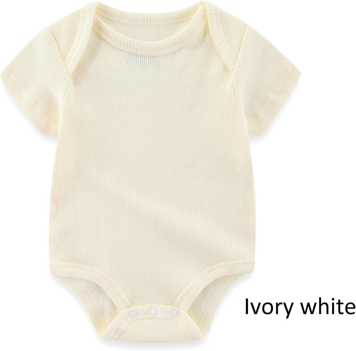 Baby Bodysuit and Pant Set 6-pcs Ribbed Soft Infant Boy Girl Clothes Outfits