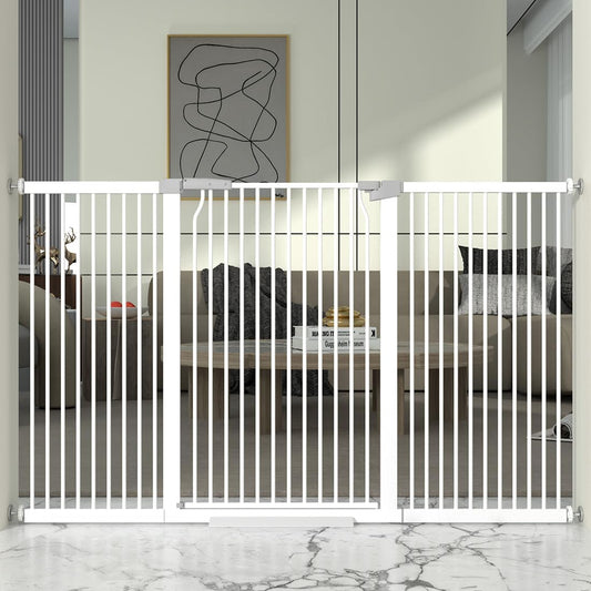 41" Extra Tall and Wide Baby Gate, 65.8-68.5'' Wide Pet Cat Gate for Doorway, Extra Wide Pressure
