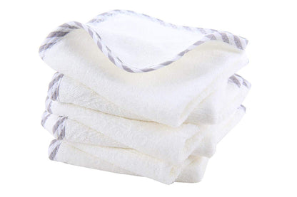 HIPHOP PANDA Baby Washcloths, Rayon Made from Bamboo - 2 Layer Ultra Soft Absorbent Newborn Bath
