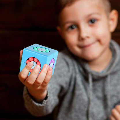 YUDANSI Magic Bean Puzzle Toy, Rotating Cube Magic Bean Educational Puzzle, Magic Ball Brain Teaser