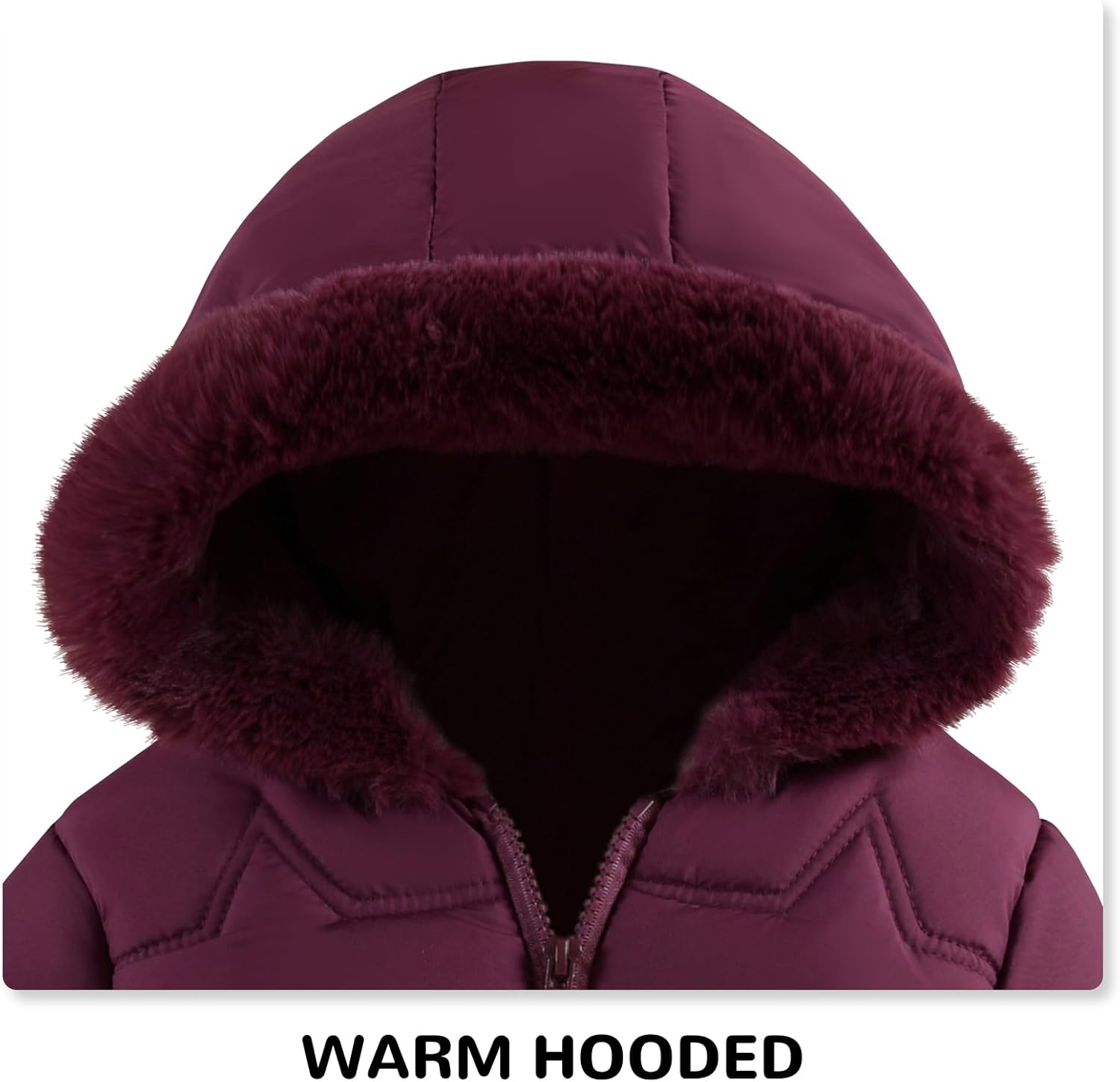 Toddler Winter Coats Baby Jacket Snow Clothes Puffer Dress Girl Warm Hoodie 1-4T