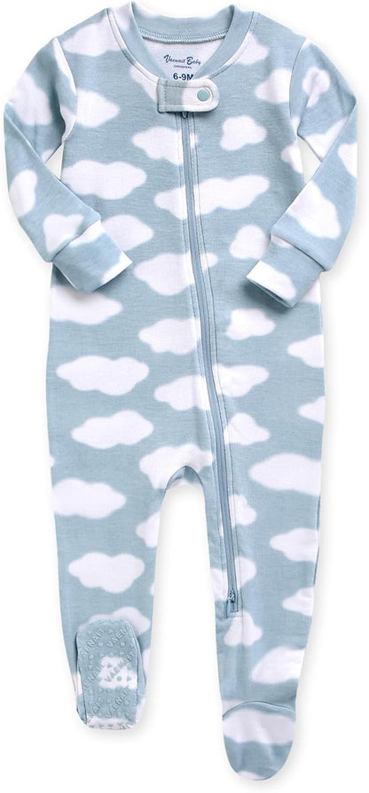 VAENAIT BABY Infant Toddler Boys Girls Footed Pajamas One-PIece Romper Sleep and Play 0M-2T