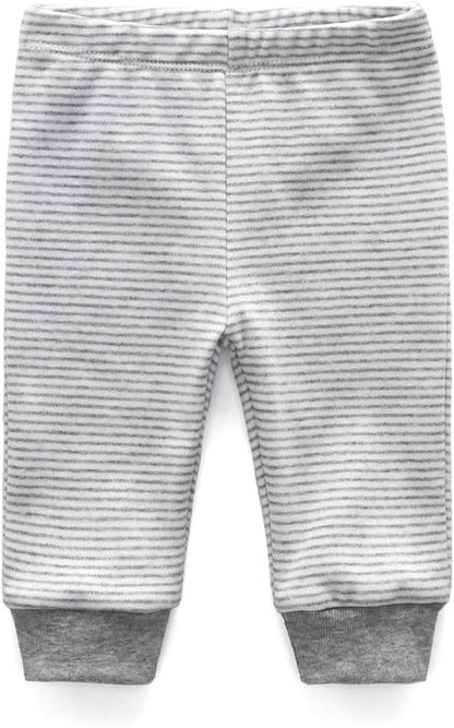 Unisex Newborn Baby Cotton 4-Pack Pants Embroidery Pringting Casual Leggings 0-24 Months for Boys