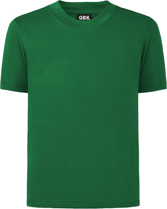 QBK 2T to Youth Neon Shirt Kids UPF 50+ Dry Fit Athletic Short Sleeve Rash Guard T Shirts for Boys