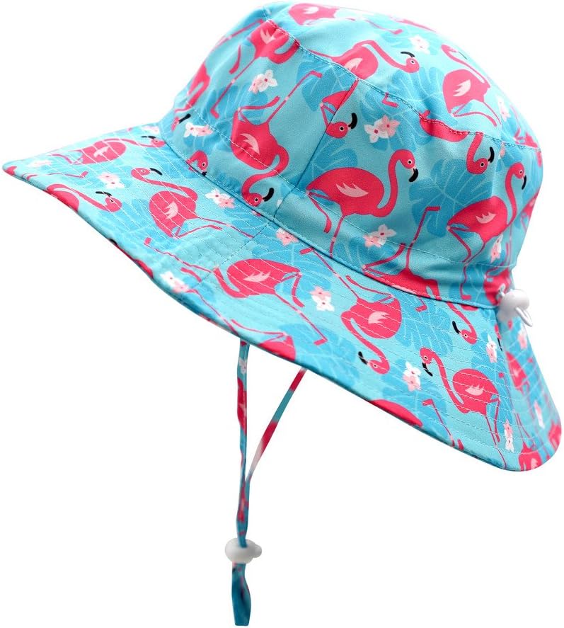 Home Prefer UPF50+ Wide Brim Sun Hat Boys Girls Sun Protection Hat Zoo Beach Swim Safari Bucket Hat