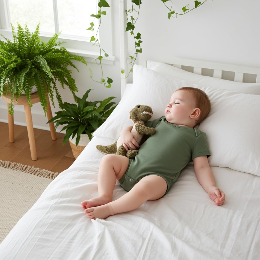 PATPAT Baby Bodysuits Supersoft Bamboo Viscose - Short Sleeve Boys and Girls - Newborn Infant