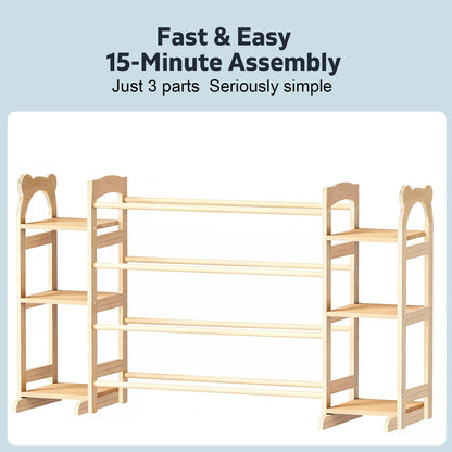ZJFGPOT Toy Storage Organizer with 6 Shelves and 12 Bins, Toy Organizers and Storage Shelf with