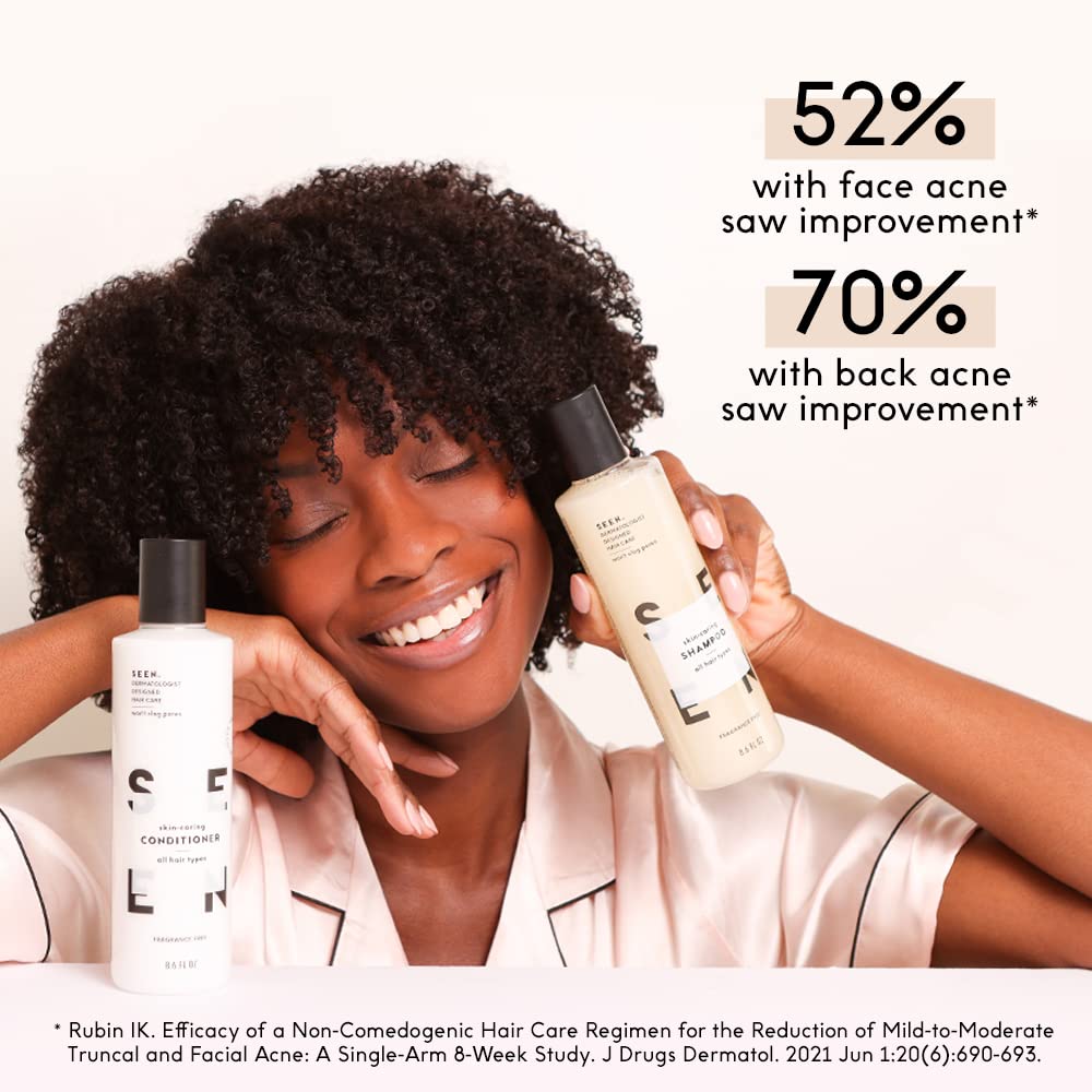 SEEN Shampoo Eco-Refill -Non-Comedogenic & Sulfate-Free Hair Shampoo- Dermatologist-Developed