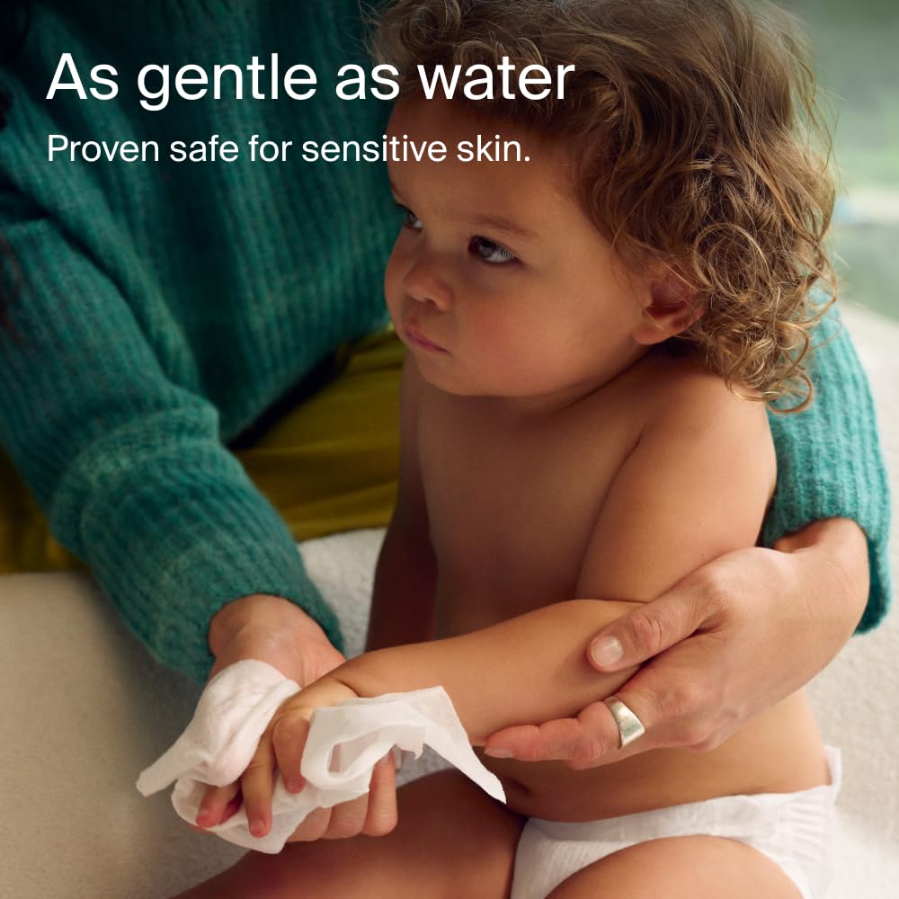 Coterie Baby Wipes for Sensitive Skin, Plant-Based and Plastic-Free Fibers, 99% Water
