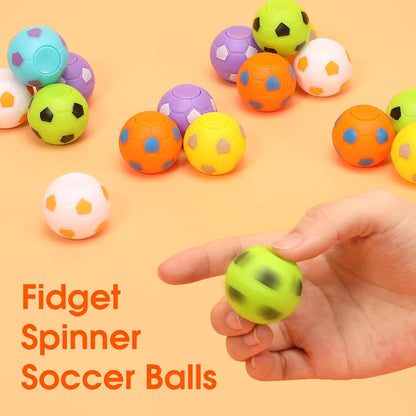 AZEN 96 Pcs Soccer Party Favors for Kids 4-8 8-12, Mini Fidget Spinners Soccer Ball Toys, Goodie