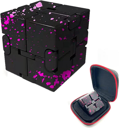 Metal Fidget Infinity Cube Toys for Men Gadgets Anxiety Stress Relief Aluminum Alloy Material