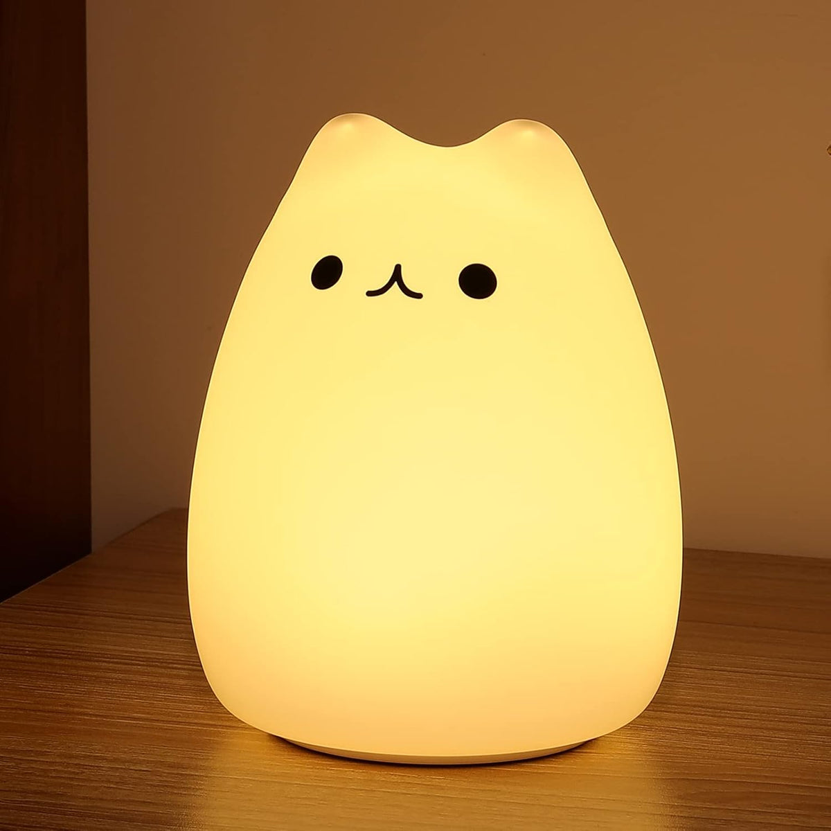 ZKLiLi cat Night Light, Cute Nursery Lights USB Rechargeable Cat Lamp Nightlight Birthday Christmas