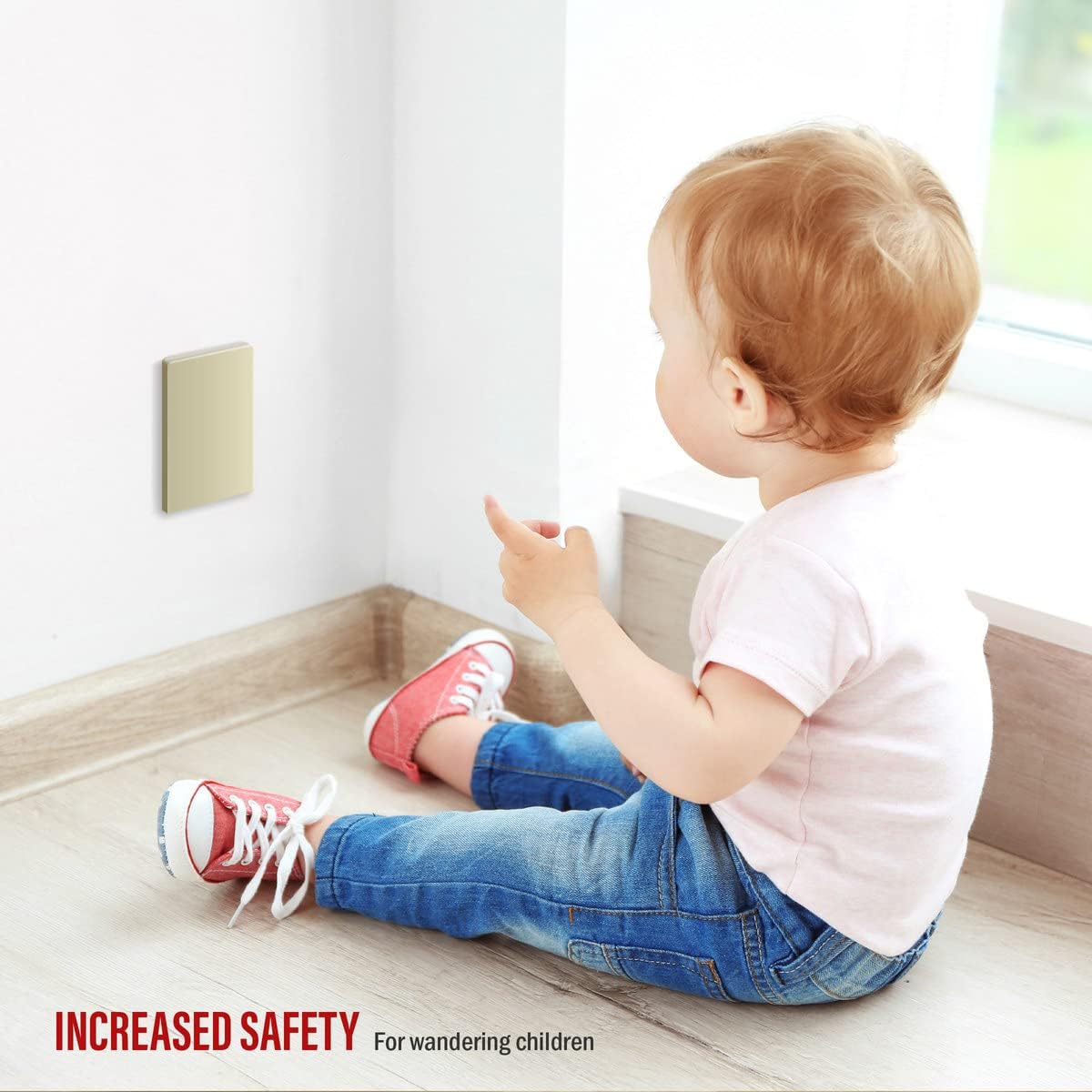 ENERLITES Screwless Blank Wall Plate, Child Safe Blank Device Outlet Cover, Standard Size, 1-Gang