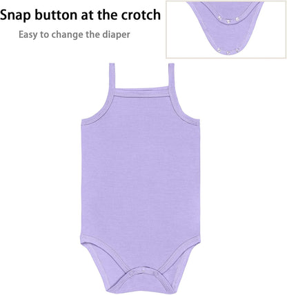 GUISBY Rayon Made from Bamboo Undershirt boy Girl Bodysuit for baby 3-Packs