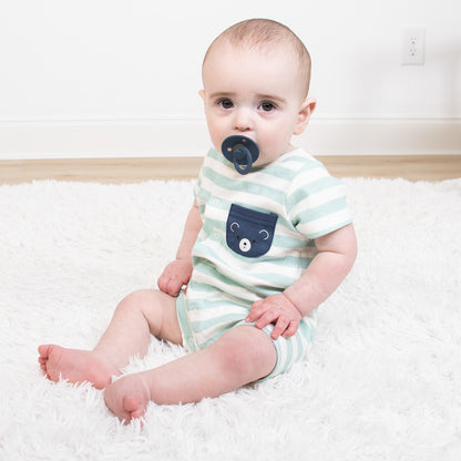 The Peanutshell Baby Boy Rompers 2 Pack - 100% Cotton Clothes, Rompers for Newborn, Infant, and