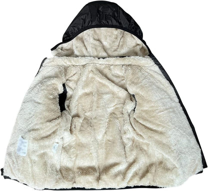 Baby Girls Boys' Winter Fleece Jackets With Hooded Toddler Cotton Dress Warm Lined Coat Outer