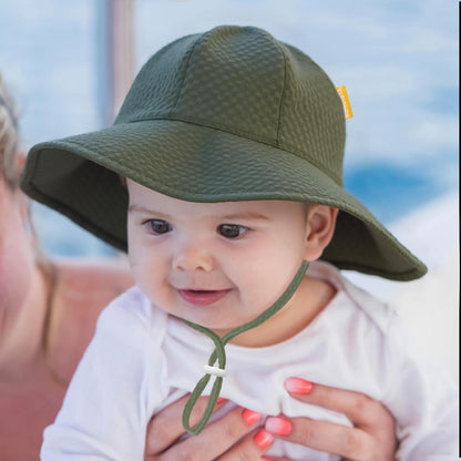 HONGTEYA Baby Sun Hat Toddler Girl Beach Hat Adjustable Outdoor Summer Hat UPF 50+ Sun Protection