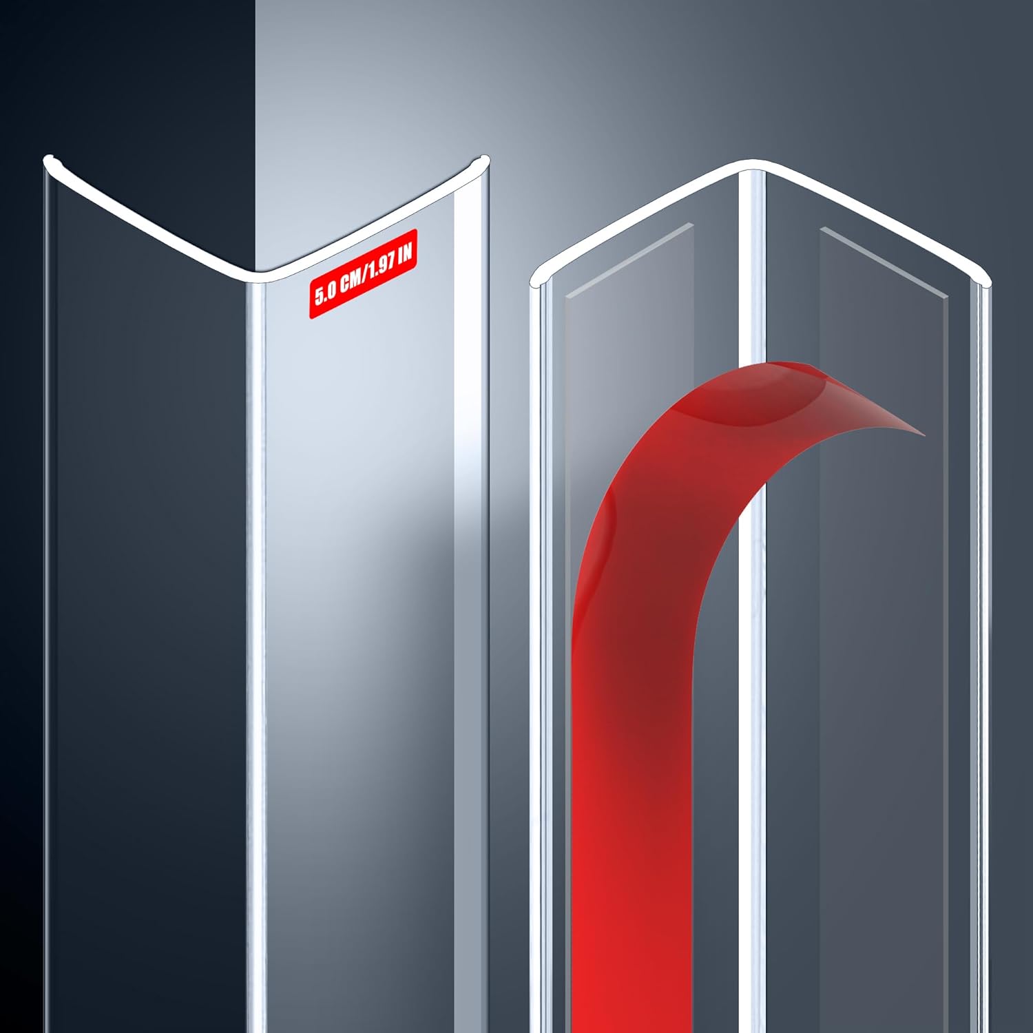 MONOID Wall Corner Protector, 2 PCS Furniture Edge Protection, PC Anti-Bump Guards Avoid Scratching