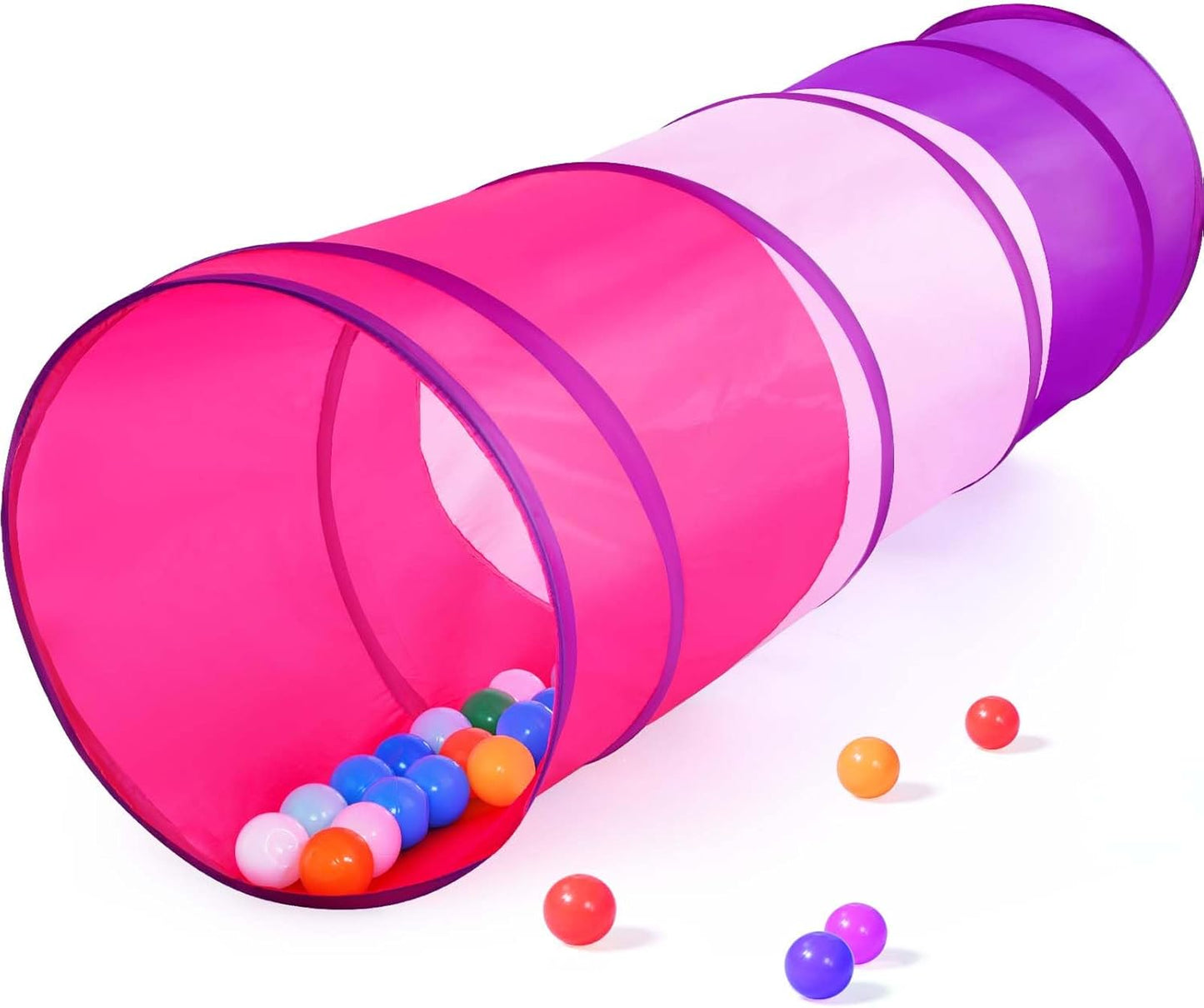Kids Play Tunnel Tent for Toddler, 6-ft Pop Up Crawl Tunnel Toy for Baby Infant Children or Dog