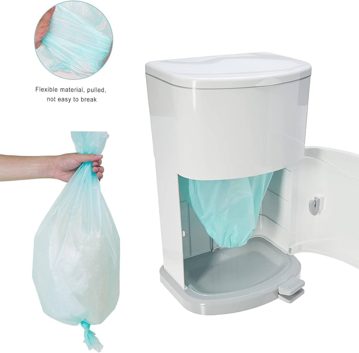Adult Diaper Liner Refills, Compatible with Janibell Akord 280 Slim Model Pail, Odor-Seal