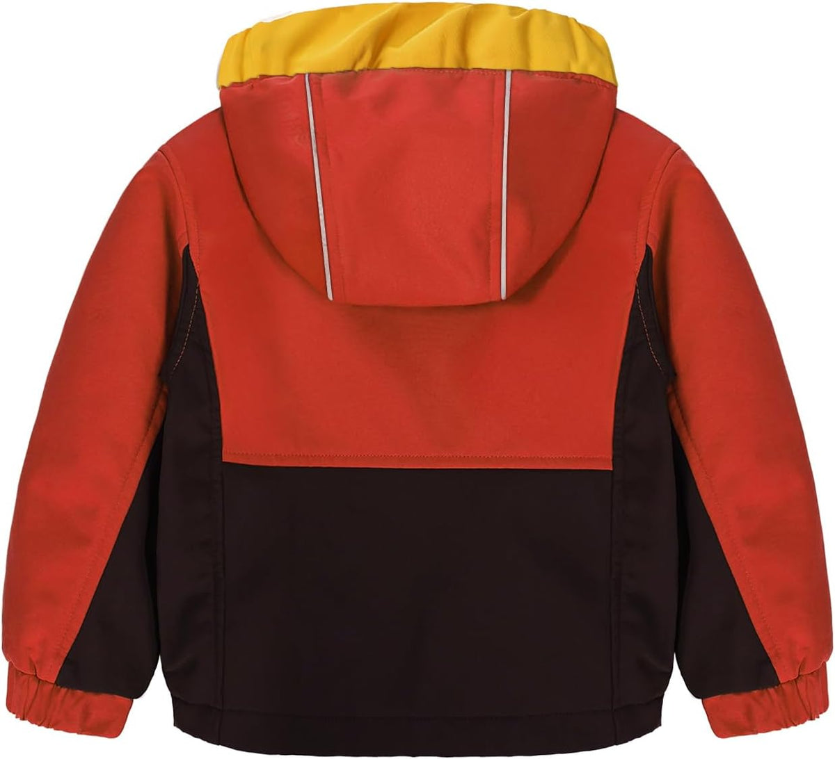 GEMYSE Toddler Boys Jacket Water repellent Baby Kids Windbreaker Jacket Fleece Toddler Coat Spring